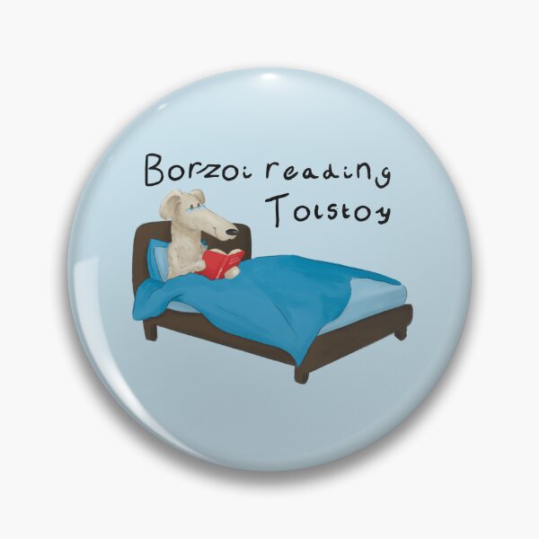 Item preview, Borzoi reading Tolstoy designed and sold by Alan2903.