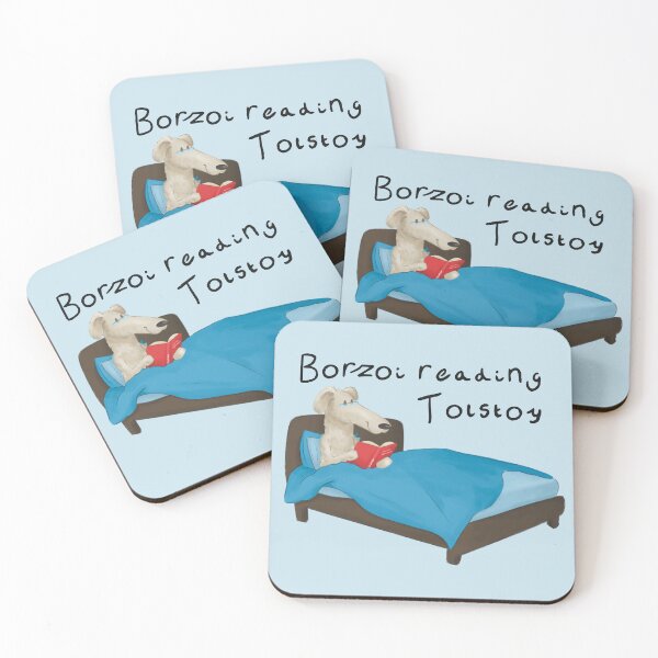 Item preview, Borzoi reading Tolstoy designed and sold by Alan2903.