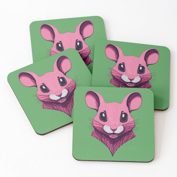Item preview, cute pink mouse designed and sold by KOKOTART.