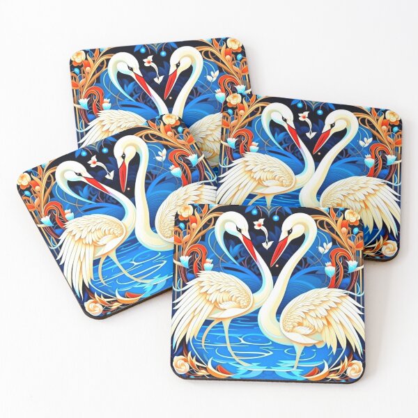 Item preview, Swans in love. designed and sold by Natalia-Vlad.