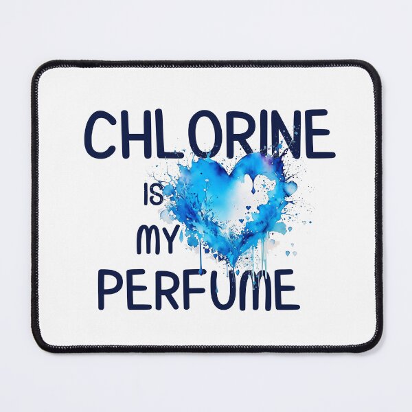 Item preview, chlorine is my perfume - Blue Aquarelle Heartbeat designed and sold by EmeraldeaArt.