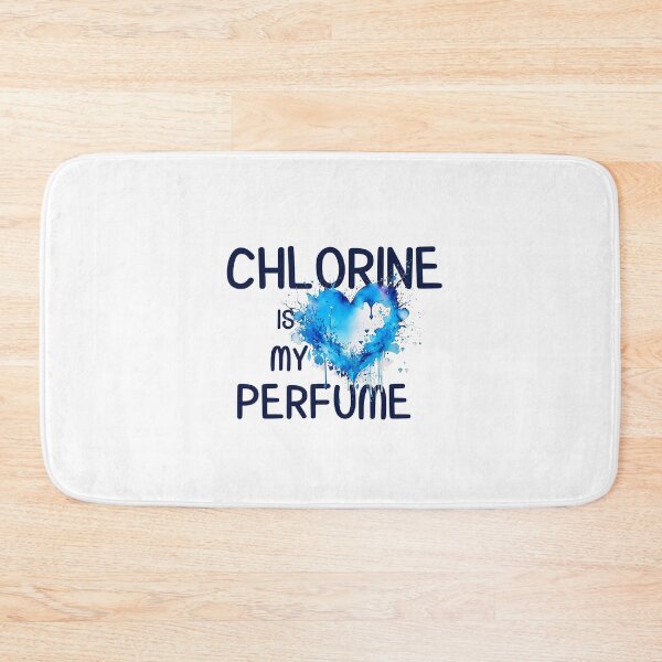 Item preview, chlorine is my perfume - Blue Aquarelle Heartbeat designed and sold by EmeraldeaArt.