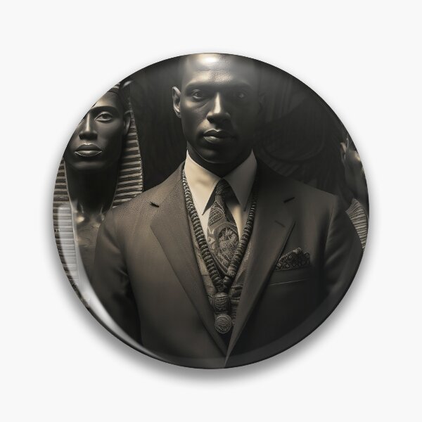 Item preview, Modern Pharoahs, Young black african businessman is standing in-between Ancient Egyptian Pharoahs designed and sold by jeanfmarc.