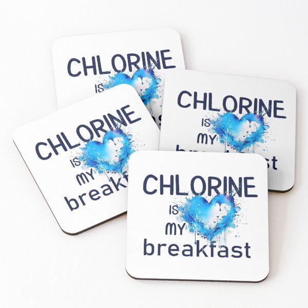 Item preview, Chlorine Breakfast: A Blue Aquarelle Heartbeat designed and sold by EmeraldeaArt.