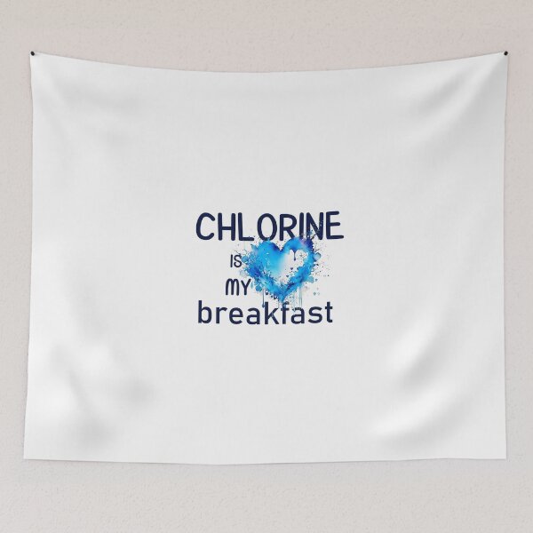Item preview, Chlorine Breakfast: A Blue Aquarelle Heartbeat designed and sold by EmeraldeaArt.