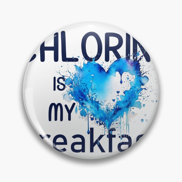 Item preview, Chlorine Breakfast: A Blue Aquarelle Heartbeat designed and sold by EmeraldeaArt.