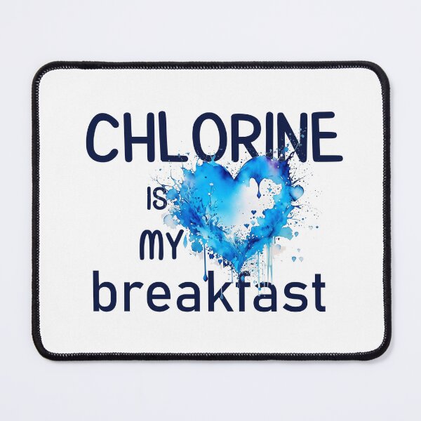 Item preview, Chlorine Breakfast: A Blue Aquarelle Heartbeat designed and sold by EmeraldeaArt.