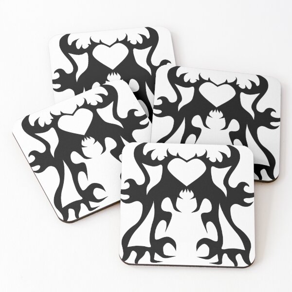 Item preview, black and white heart designed and sold by SonSusanArt.