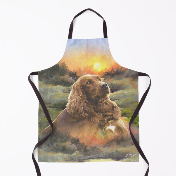 Item preview, Irish setter with puppy designed and sold by TammyHunterArt.