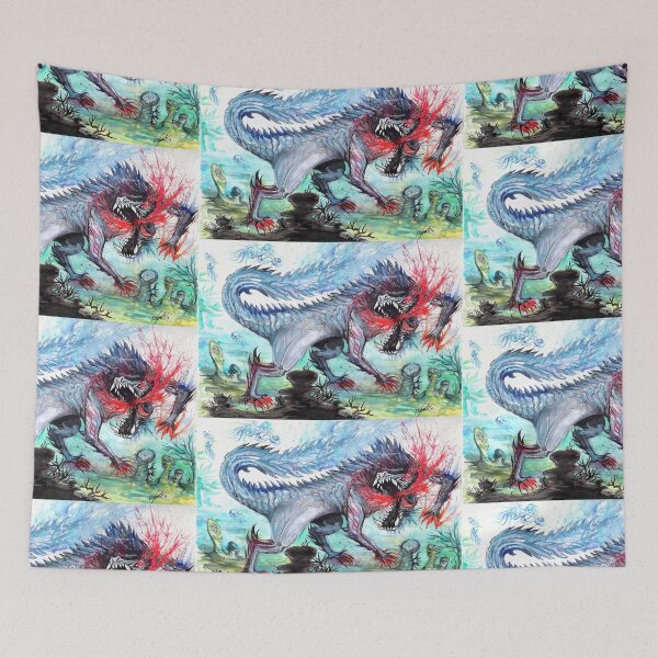 Item preview, 1980s meme dragon crochet designed and sold by Inkhov Art.