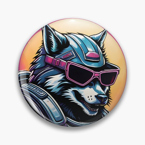 Item preview, SYNTHWAVE WOLF designed and sold by Association AREMIS DEFENSE FORCE.