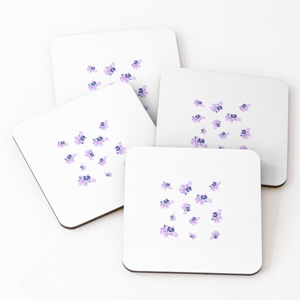 Item preview, Single purple flowers - negative designed and sold by FlowerandDesing.