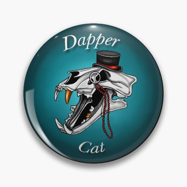 Item preview, Dapper Cat Skull designed and sold by WoodlandMuse.
