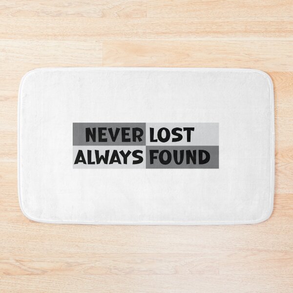 Item preview, never lost always found designed and sold by EmeraldeaArt.
