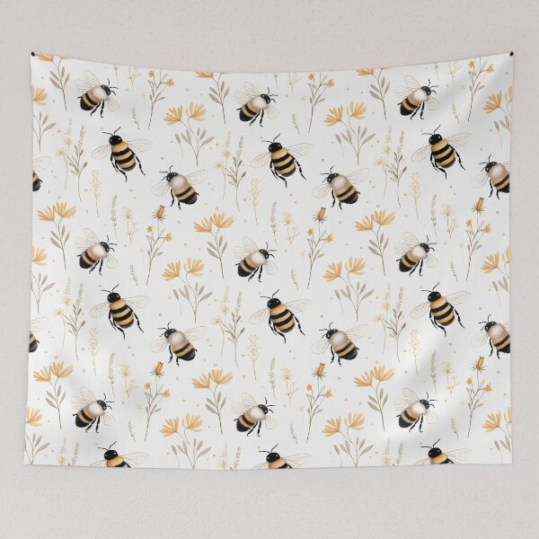 Artikelvorschau, Bienenmuster entworfen und verkauft von tropicaltee.