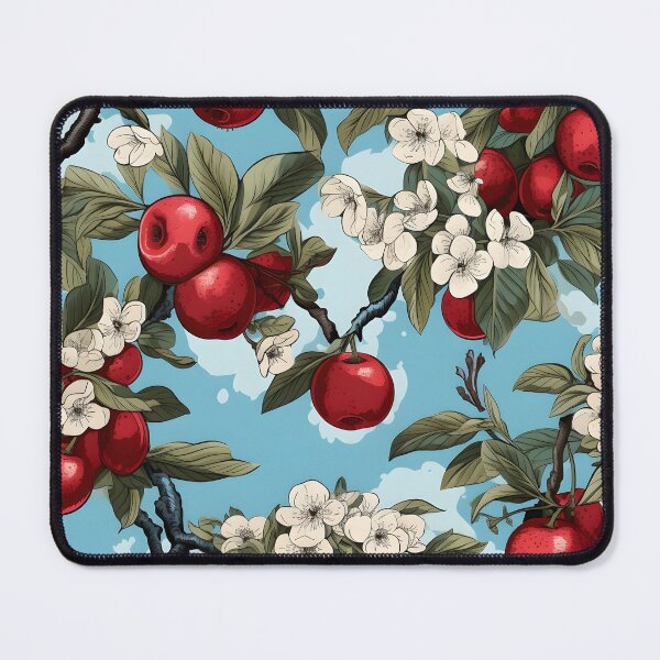 Item preview, The Harvest's Finest: A Tree of Abundant Joy—Each apple is depicted with a luscious texture and a glossy sheen, making them look irresistibly juicy and ready to be plucked from the tree designed and sold by ignasirus.