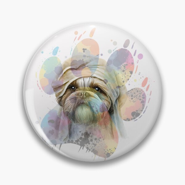 Artikelvorschau, Aquarell lustiger Shih Tzu entworfen und verkauft von BartekDesigne.