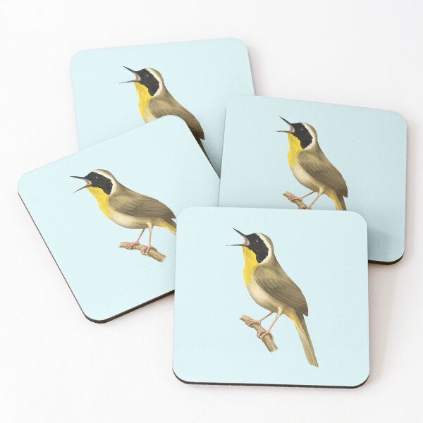 Item preview, Common Yellowthroat Warbler Singing from a Branch designed and sold by Nick Garnhart.
