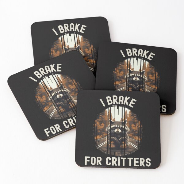 Item preview, I Brake For Critters Cute Gifts For Drivers designed and sold by Chmielayka.