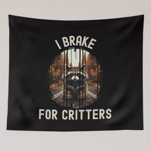 Item preview, I Brake For Critters Cute Gifts For Drivers designed and sold by Chmielayka.