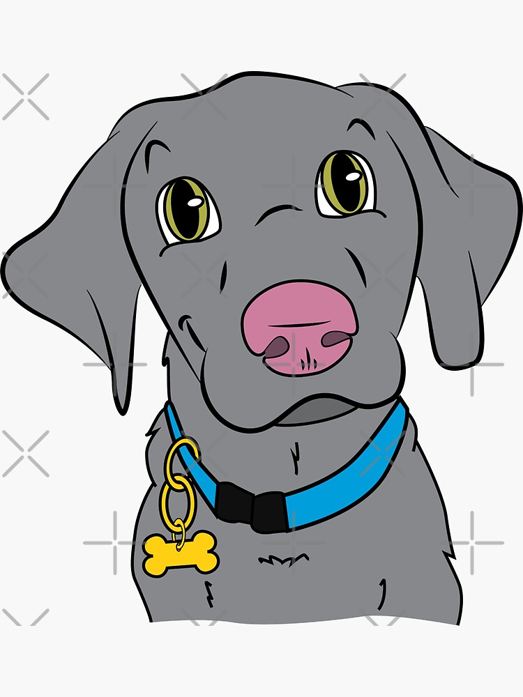 Thumbnail 3 of 3, Sticker, Silver Lab designed and sold by MADDesigns12.