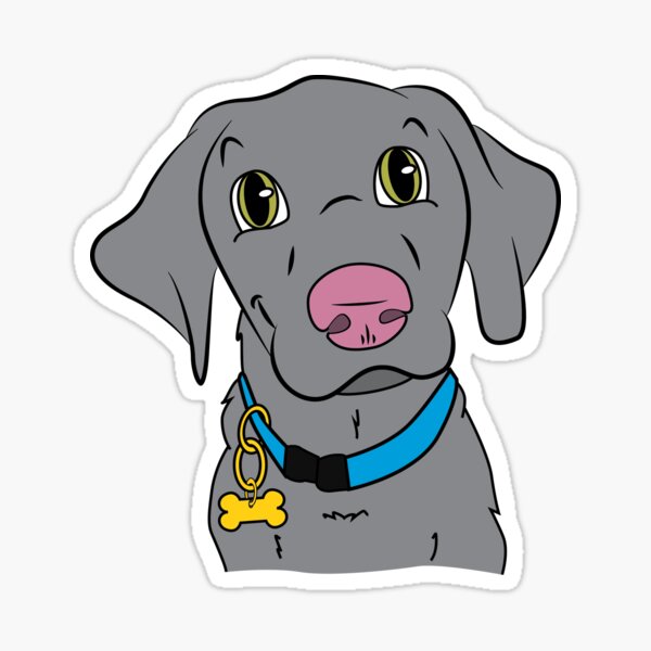 Silver Lab Sticker
