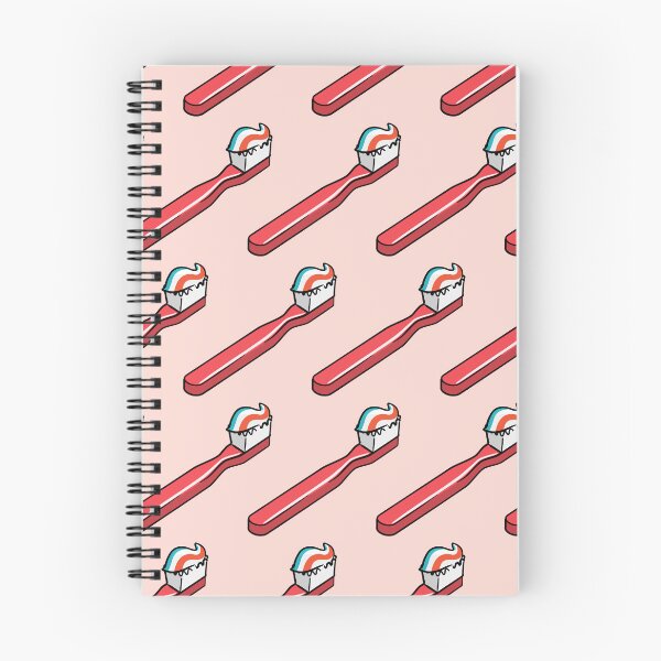 Item preview, toothbrushes - red on pink designed and sold by littlearrow.