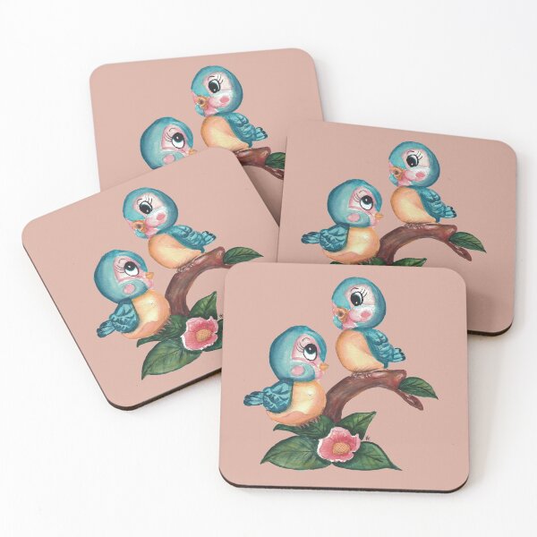 Item preview, Vintage Bluebirds on a branch designed and sold by The kitschy Citrus.