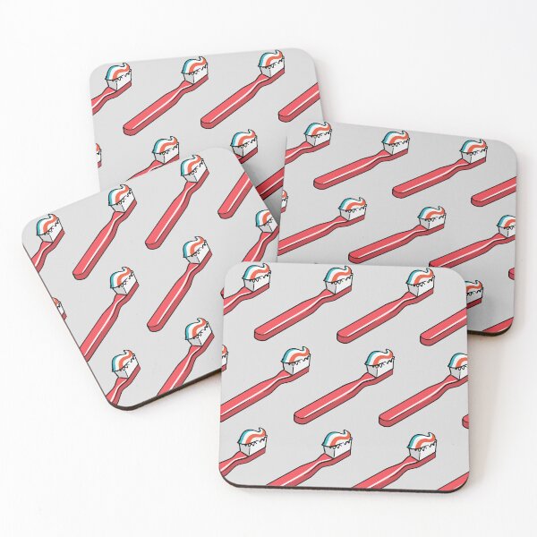Item preview, toothbrushes - red on gray designed and sold by littlearrow.