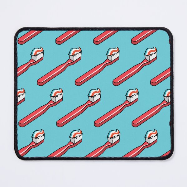 Item preview, toothbrushes - red on blue designed and sold by littlearrow.