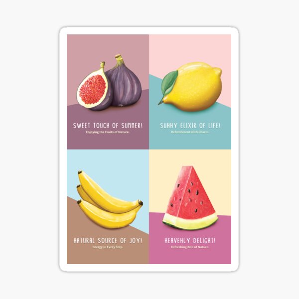 Item preview, Four summer fruits in one designed and sold by kidizajn.