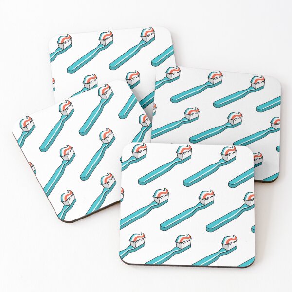 Item preview, toothbrushes - blue on white designed and sold by littlearrow.