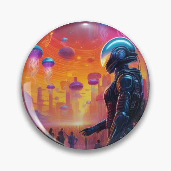 Item preview, Alien Worlds – Surreal Sci-Fi Cyborg City 14 - Grusch designed and sold by Benito Del Ray.