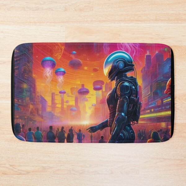 Item preview, Alien Worlds – Surreal Sci-Fi Cyborg City 14 - Grusch designed and sold by Benito Del Ray.