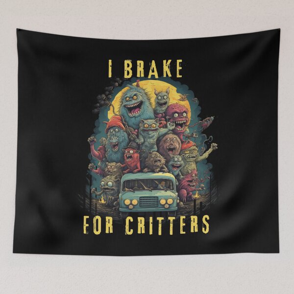 Item preview, I Brake For Critters Cute Gifts For Drivers designed and sold by Chmielayka.