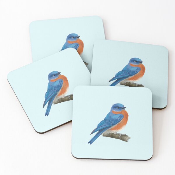 Item preview, Eastern Bluebird sitting in a tree on a branch designed and sold by Nick Garnhart.