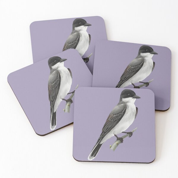 Item preview, Eastern Kingbird flycatcher on a branch designed and sold by Nick Garnhart.