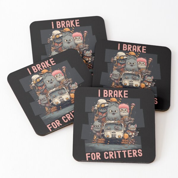Item preview, I Brake For Critters Cute Gifts For Drivers designed and sold by Chmielayka.
