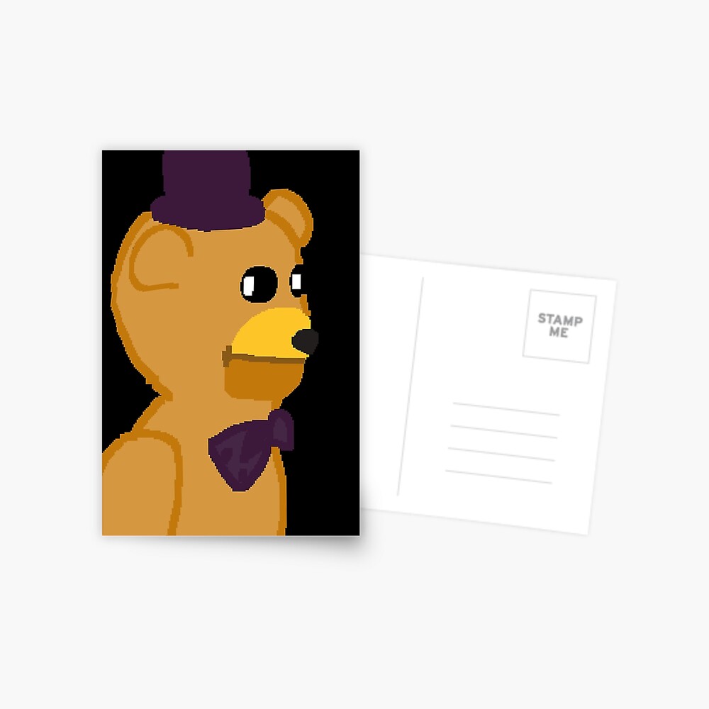 Fnaf golden freddy plush side eye Greeting Card