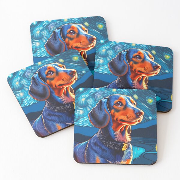 Item preview, Van gogh Starry Night Dachshund  designed and sold by Vangoholic.