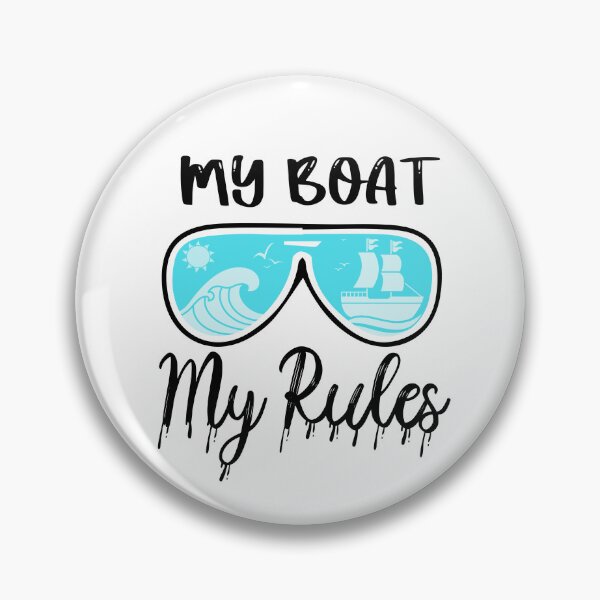 Item preview, Funny Boat Captain Quote My Boat My Rules cool Boat Owners design for all Captains Overseas designed and sold by saadabs.