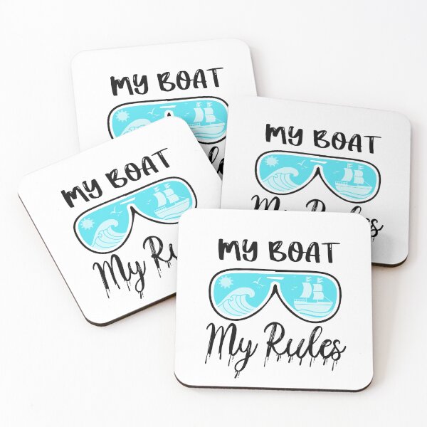 Item preview, Funny Boat Captain Quote My Boat My Rules cool Boat Owners design for all Captains Overseas designed and sold by saadabs.