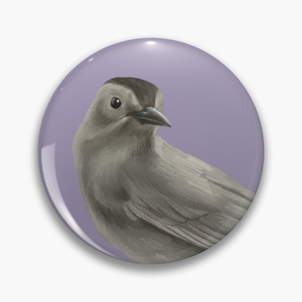 Item preview, Gray Catbird on a fence post designed and sold by Nick Garnhart.