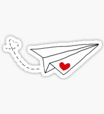 paper airplane Sticker