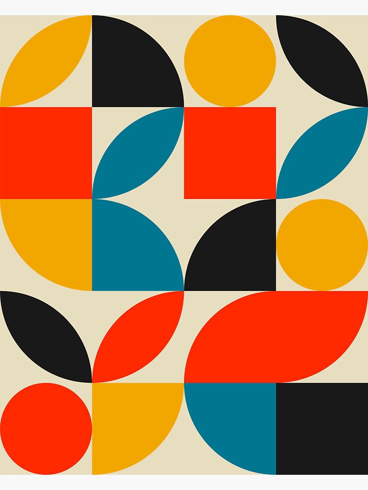 Tapis de souris for Sale avec l'œuvre « Retro Geometric Gradient Design 839  » de l'artiste tonymagnerart