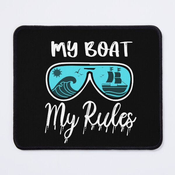 Item preview, Funny Boat Captain Quote My Boat My Rules cool Boat Owners design for all Captains Overseas designed and sold by saadabs.