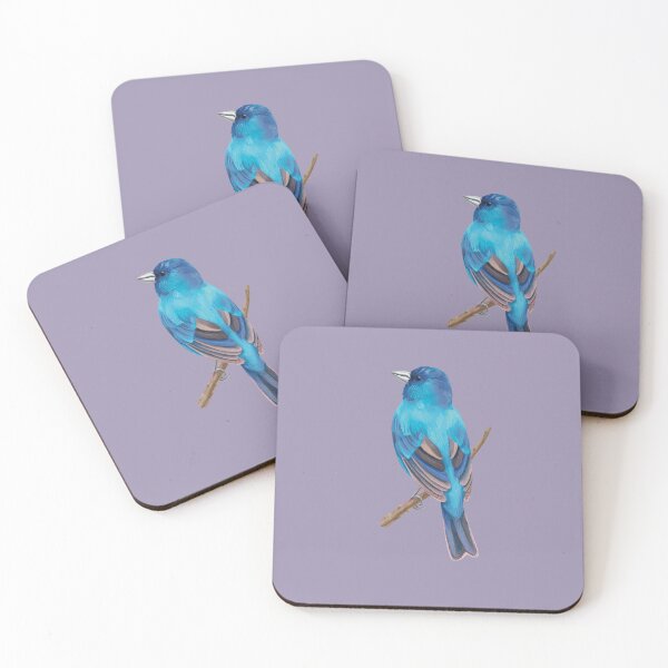 Item preview, Indigo Bunting Perching on a twig designed and sold by Nick Garnhart.