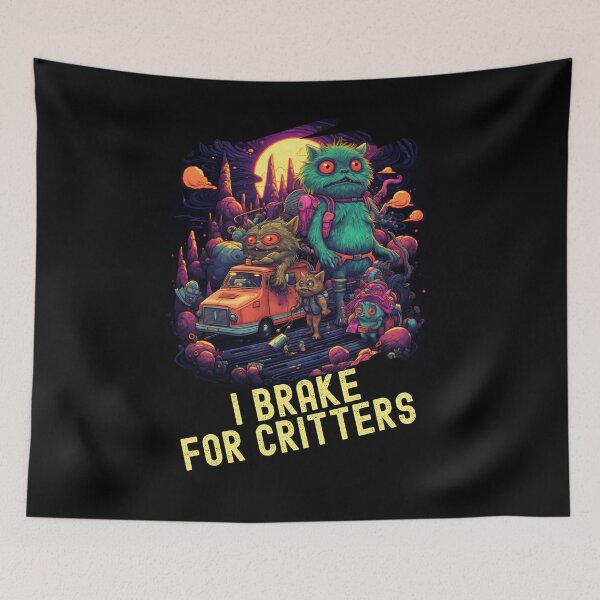 Item preview, I Brake For Critters Cute Gifts For Drivers designed and sold by Chmielayka.