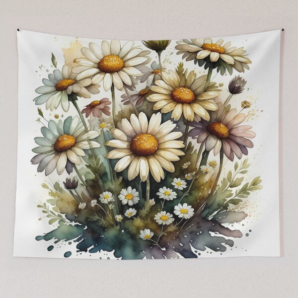 Aperçu de l'œuvre Les marguerites symbolisent : l'innocence, la pureté et le véritable amour. créée et vendue par CarolineDenaro.
