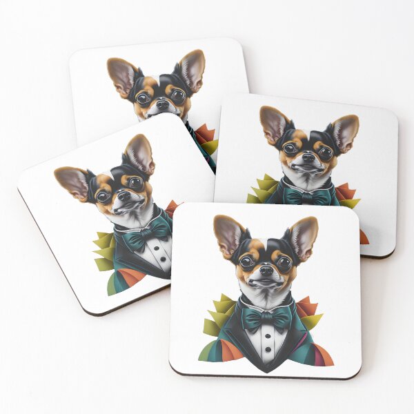Item preview, Chihuahua in suit designed and sold by BearsAndSkulls.